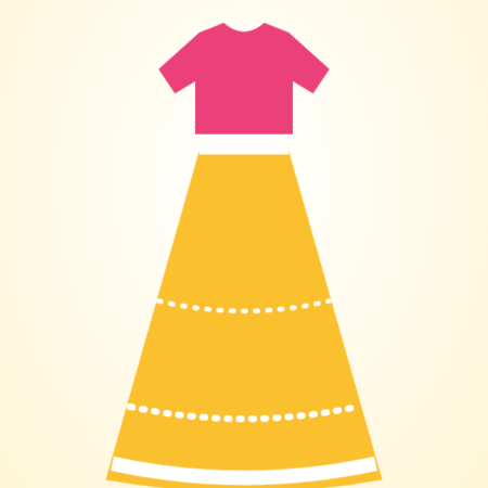 Girls Yellow Lehenga Set