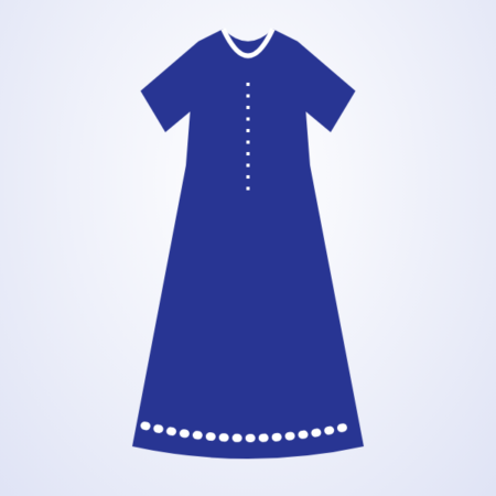 Indigo Chikankari Kurti