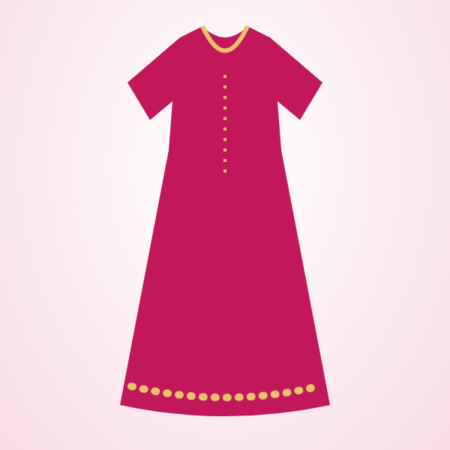Rani Pink Anarkali Kurti
